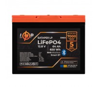 Акумулятор LP LiFePO4 12,8V - 64Ah (820Wh) (BMS 80A/64А) пластик Smart BT