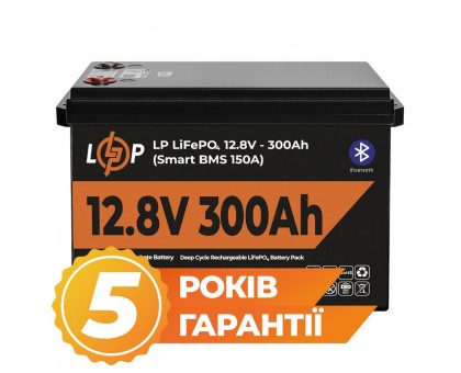 Аккумулятор LP LiFePO4 12,8V - 300 Ah (3840Wh) (Smart BMS 200А) с BT пластик Аккумулятор LP LiFePO4 12,8V - 300 Ah (3840Wh) (Smart BMS 200А) с BT пластик