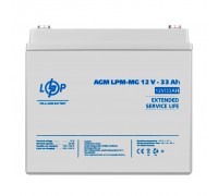 Аккумулятор мультигелевый LPM-MG 12V - 33 Ah + справа