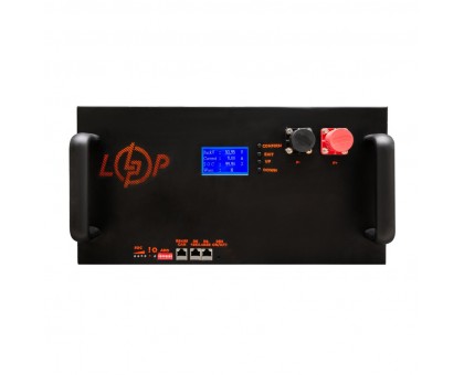 Акумулятор LP LiFePO4 51,2V - 230 Ah (11776Wh) (Smart BMS 200A/100А) з LCD метал RM RS485/CAN Акумулятор LP LiFePO4 51,2V - 230 Ah (11776Wh) (Smart BMS 200A/100А) з LCD метал RM RS485/CAN