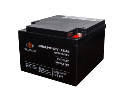 Аккумулятор AGM LPM 12V - 26 Ah под болт М5 Аккумулятор AGM LPM 12V - 26 Ah под болт М5