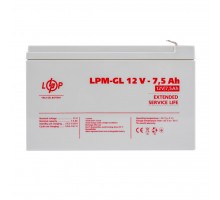 Аккумулятор гелевый LPM-GL 12V - 7.5 Ah