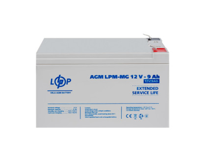 Аккумулятор мультигелевый LPM-MG 12V - 9 Ah