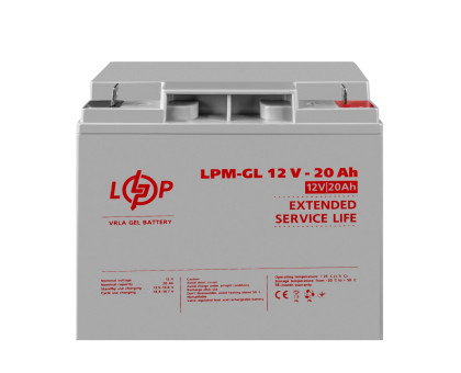 Акумулятор гелевий LPM-GL 12V - 20 Ah