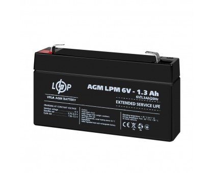 Аккумулятор AGM LPM 6V - 1.3 Ah Аккумулятор AGM LPM 6V - 1.3 Ah