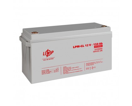 Акумулятор гелевий LPM-GL 12V - 150 Ah Акумулятор гелевий LPM-GL 12V - 150 Ah