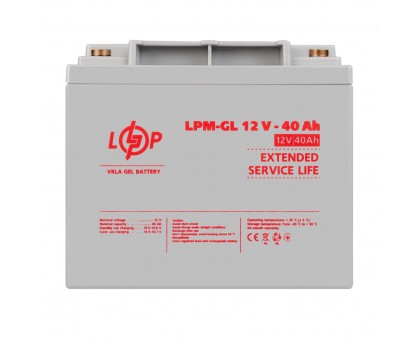 Аккумулятор гелевый LPM-GL 12V - 40 Ah Аккумулятор гелевый LPM-GL 12V - 40 Ah