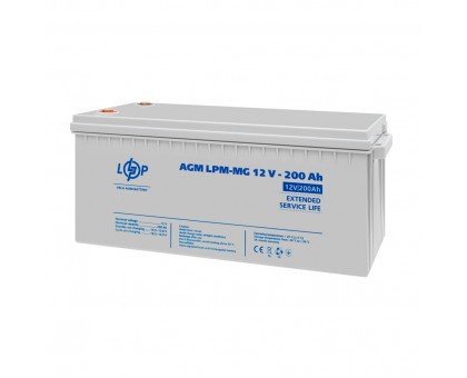 Акумулятор мультигелевий LPM-MG 12V - 200 Ah Акумулятор мультигелевий LPM-MG 12V - 200 Ah