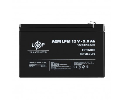 Аккумулятор AGM LPM 12V - 9 Ah Аккумулятор AGM LPM 12V - 9 Ah