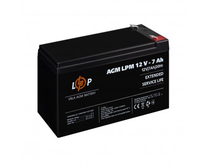 Аккумулятор AGM LPM 12V - 7 Ah Аккумулятор AGM LPM 12V - 7 Ah