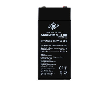Аккумулятор AGM LPM 4V - 4 Ah