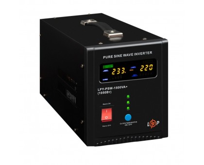 ИБП LogicPower LPY-PSW-1500VA+ (1050Вт) 10A/15A с правильной синусоидой 24V ИБП LogicPower LPY-PSW-1500VA+ (1050Вт) 10A/15A с правильной синусоидой 24V