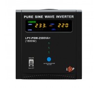 ДБЖ LogicPower LPY-PSW-2500VA+ (1800Вт) 10A/20A з правильною синусоїдою 24V