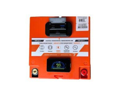 Аккумулятор LP LiFePO4 12,8V - 32 Ah (410Wh) (BMS 40А/32A) пластик LCD USB Smart BT