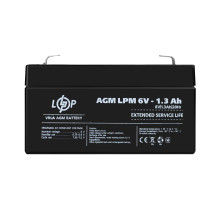 Распродажа Аккумулятор AGM LPM 6V - 1.3 Ah