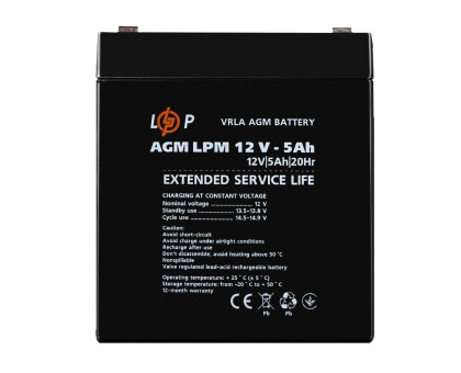 Акумулятор AGM LPM 12V - 5 Ah Уцінка 01.2025