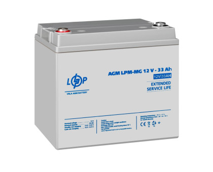 Аккумулятор мультигелевый LPM-MG 12V - 33 Ah Уценка 04.2025