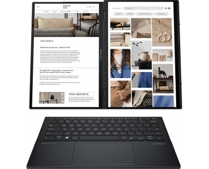 Ноутбук ASUS 90NB14X1-M00BR0 Zenbook DUO UX8406CA-QL214X 14" FHD OLED, Intel Ultra 7 255H, 32GB, F2TB, UMA, Win11P, Сірий Ноутбук ASUS 90NB14X1-M00BR0 Zenbook DUO UX8406CA-QL214X 14" FHD OLED, Intel Ultra 7 255H, 32GB, F2TB, UMA, Win11P, Сірий