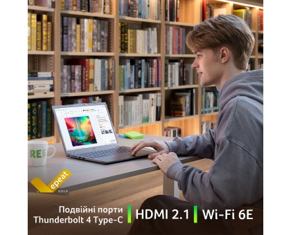 Ноутбук Acer NX.JFVEU.004 Aspire 14 A14-52M 14" WUXGA OLED, Intel U5-226V, 16GB, F512GB, UMA, Win11, серый