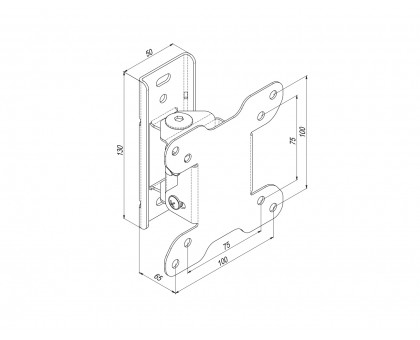 Крепление наклонно-поворотное ТВ 18-28" Simpler 11ET