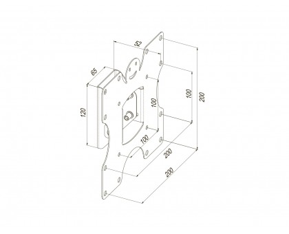 Крепление наклонное ТВ 19-43" KSL WMB-4021N