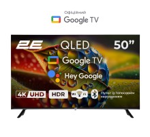 Телевизор 50" 2E 2E-50A77Q 2E 2E-50A77Q-50A77Q QLED 4K 60Hz Smart Google TV Black