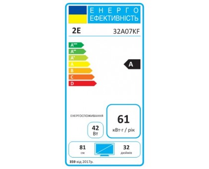 Телевизор 32" 2E 2E-32A07KF 2E 2E-32A07KF-32A07KF LED FHD 60Hz Smart Google TV Black