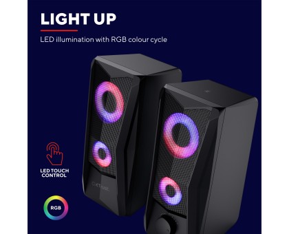 Акустична система Trust 25108_TRUST GXT 606 Javv 2.0, USB/AUX, RGB, чорний