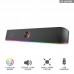 Акустична система Trust 24007_TRUST GXT 619 Thorne Саундбар, USB/AUX,  RGB, чорний