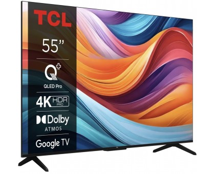 Телевізор 55" TCL 55T7B QLED 4K 60Hz Smart Google TV Titan