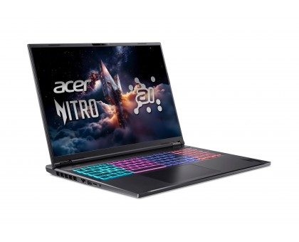 Ноутбук Acer NH.QYFEU.003 Nitro 18 AN18-61 18" WQXGA IPS, AMD R9-365, 32GB, F2TB, NVD5070Ti-12, Lin, чорний