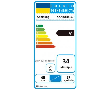 Монітор Samsung LS27D400GAIXCI 27" S27D400 2*HDMI, DP, USB, IPS, 100Hz