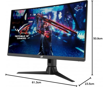 Монітор Asus 27" ROG Strix XG27AQV 2xHDMI, DP, Audio, IPS, 2560x1440, 170Hz, 1ms, sRGB 120%, CURVED, AdaptiveSync, Pivot, HDR400