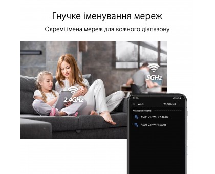 Система WiFi-Mesh ASUS 90IG07M0-MO3C10 ZenWiFi XD4 PLUS AX1800, 1xGE LAN, 1xGE WAN, 1мод, чорний