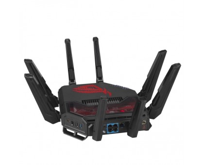Маршрутизатор ASUS 90IG0850-MO9A0V GT-BE19000 BE-19000 1x10GE LAN, 3x2.5GE LAN, 1x10GE WAN/LAN, 1x2.5GE WAN/LAN, 1xUSB3.2, 1xUSB2.0, MESH