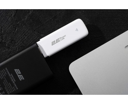 Мобільний маршрутизатор 2E 694743655322 PowerLink (MiFi-1 2024) LTE, Wi-Fi4, 1xUSB, 1xCRC9 білий
