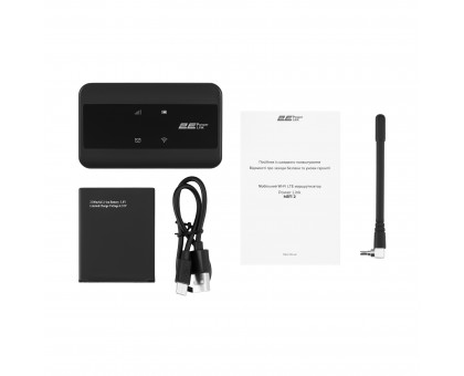 Мобильный маршрутизатор 2E 694743655346 PowerLink (MiFi-2) LTE, Wi-Fi4, 1xType-C, 1xCRC9, 2100мА•ч черный