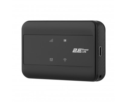 Мобильный маршрутизатор 2E 694743655346 PowerLink (MiFi-2) LTE, Wi-Fi4, 1xType-C, 1xCRC9, 2100мА•ч черный