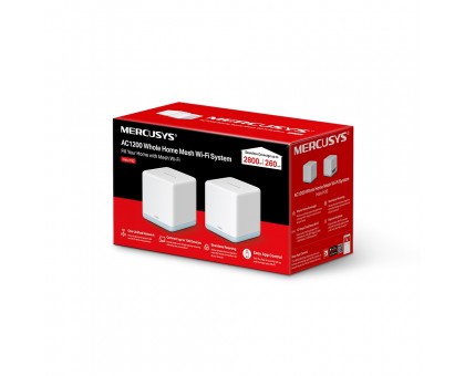 Система WiFi-Mesh MERCUSYS Halo H30 AC1200, 2xFE LAN/WAN, 2мод