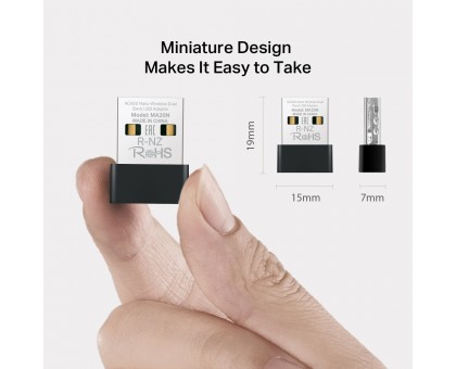 Адаптер WiFi MERCUSYS MA20 AC650, USB
