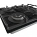 Варильна поверхня Gorenje GTW641EB газова на склі, 60см, чавун, чорний