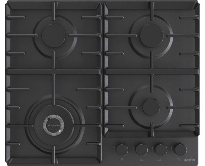 Варочная поверхность Gorenje GW642SYB газовая, 60см, чугун, черный