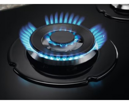 Варочная поверхность Electrolux KGG6437K газ на стекле, 60см, чугун, черный