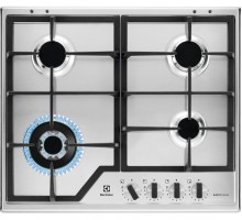Варочная поверхность Electrolux KGS64362XX газовая, 60см, чугун, нерж