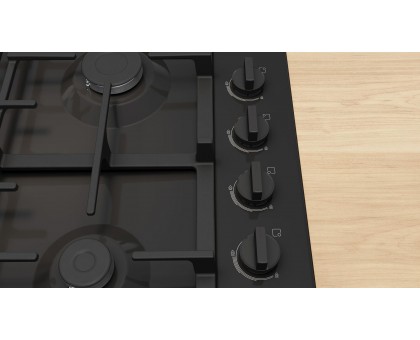 Варочная поверхность Bosch PBH6C6K90R газовая, 60см, чугун, WOK, черный
