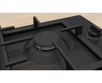 Варочная поверхность Bosch PBH6C6K90R газовая, 60см, чугун, WOK, черный