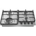 Варочная поверхность Gorenje GW641EBX газовая, 60см, чугун, комфорка Wok, нерж