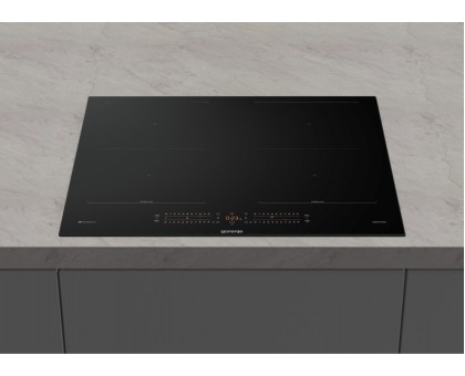 Варочная поверхность Gorenje GI6442BSCWF индукционная, 60см, PowerBoost, TouchControl, Wi-Fi, увеличенная площадь приготовления, черный