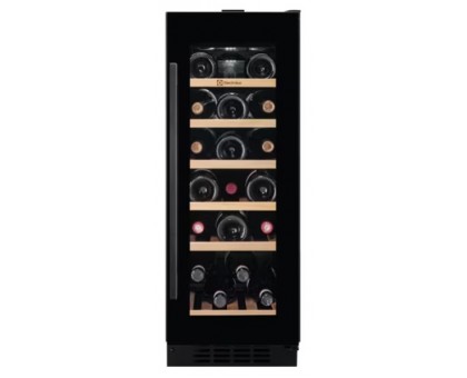 Холодильник Electrolux EWUS020B5B вбудований для вина, 82x30х57, полок - 6, зон - 1, бут-20, ST, чорний