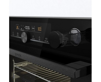 Духова шафа Gorenje BSA6747A04BG електрична, 77л, A+, пара, дисплей, чорний